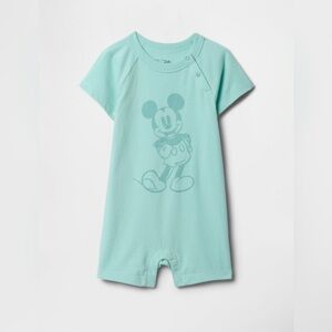 NWT babyGap × Disney Romper / Surf Spray Mickey Mouse / Size 3-6mo